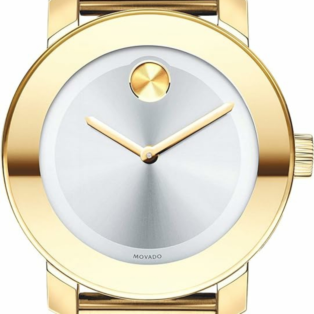 Movado Bold Two-Toned Gold and Silver Ladies Watch